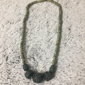 Green Beaded Necklace